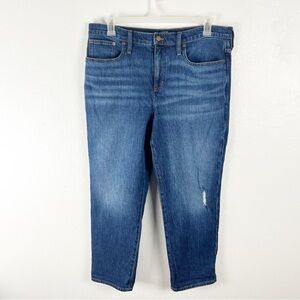 J. CREW Factory Relaxed Boyfriend High Rise Distressed Jeans, Size 31